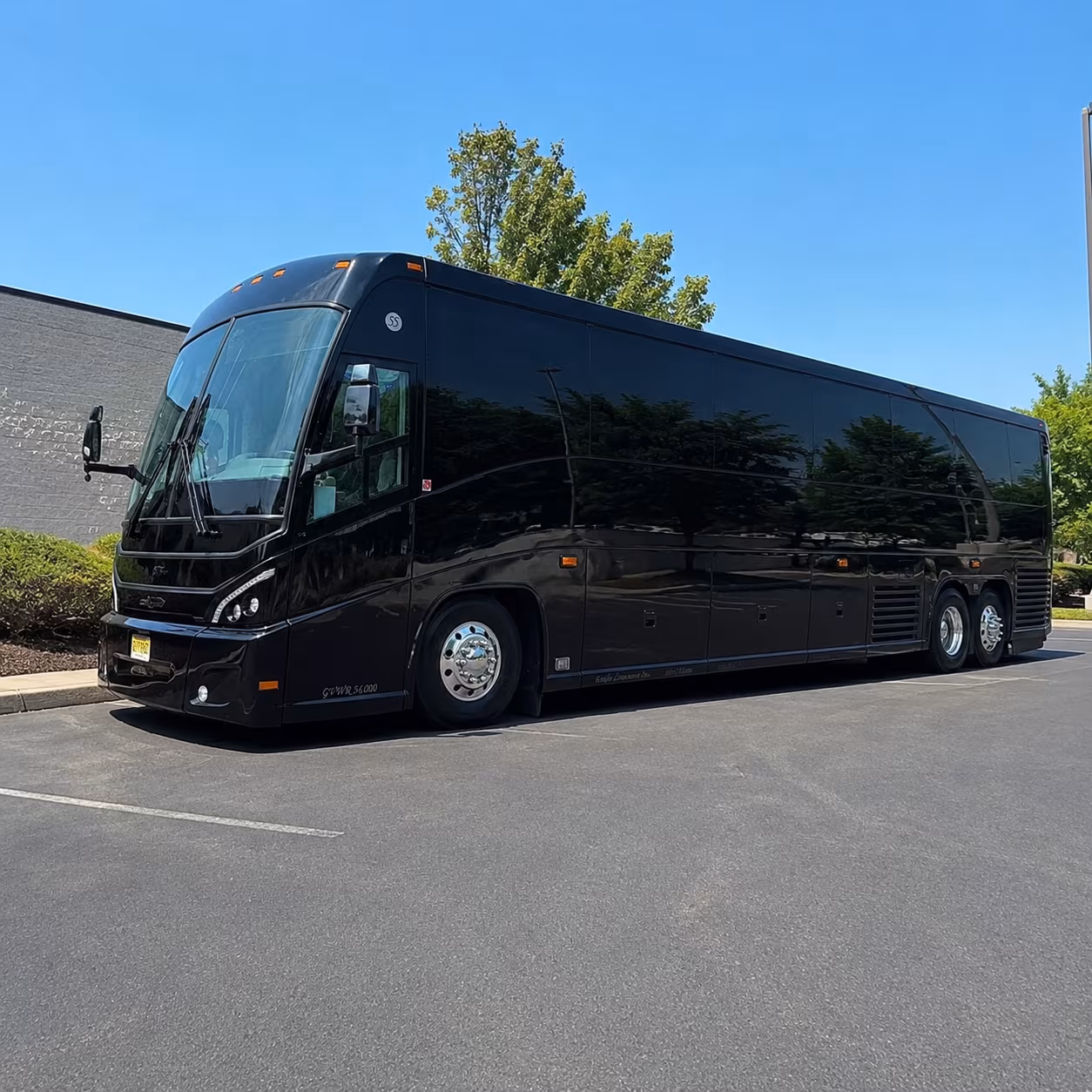 milpitas charter bus services exterior